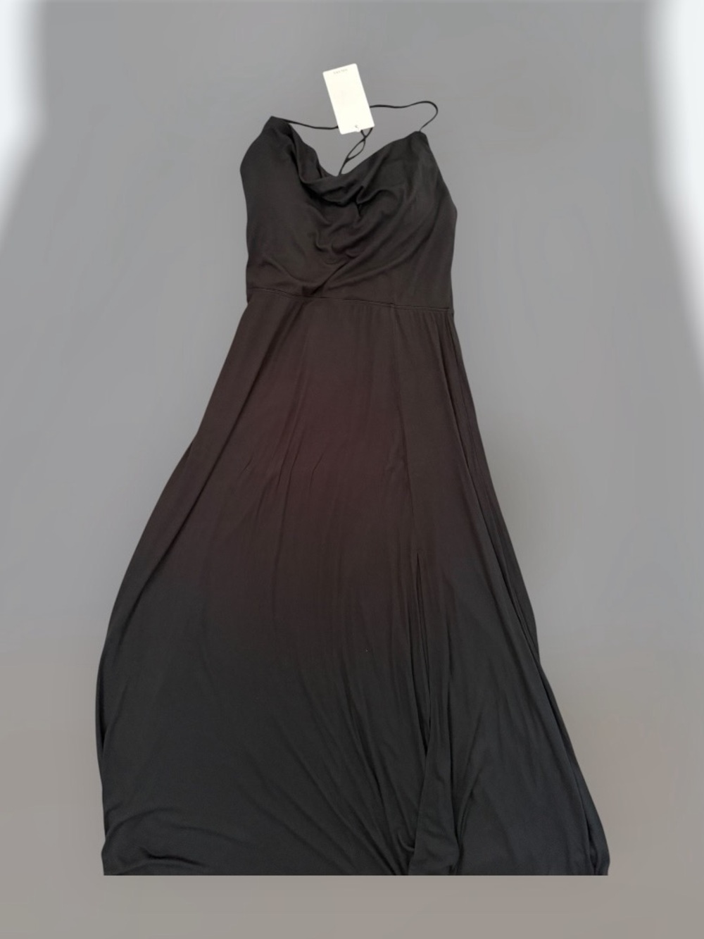 NWT Halara black maxi dress with open back